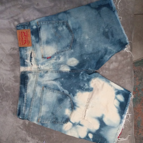 Levi 505 waste American flag shorts custom made. - Picture 2 of 9